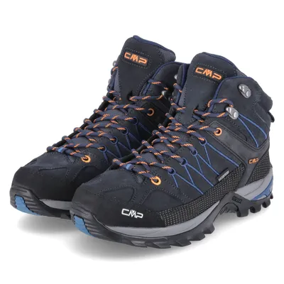 Produktbild von CMP Rigel Mid Waterproof Herren Leder Wanderschuhe mit Clima Protect blau EU 44