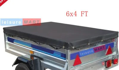 Produktbild von Plochá plachta na auto Plachta na príves UV ochrana Čierna s elastickým pásom Čierna 183x122x13cm