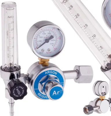Zdjęcie produktu dla Reduktor argon/CO2 z rotametrem i manometrem MIG MAG TIG TC Technic 1053N