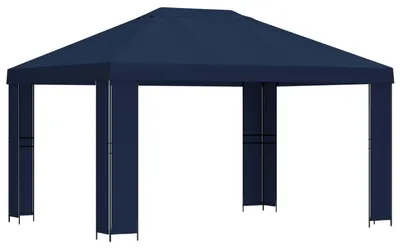 Immagine prodotto di Gazebo 4 × 3 m Blu Poliestere e Acciaio 190 gsm