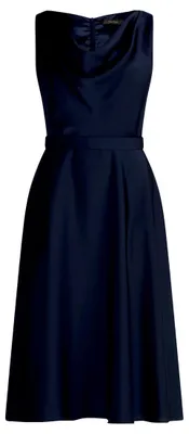 Produktbild von Vera Mont Damen Cocktailkleid mit Wasserfallausschnitt Night Sky,44