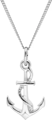 trendor 15638 Halskette mit Anker-Anhänger 925 Silber 1