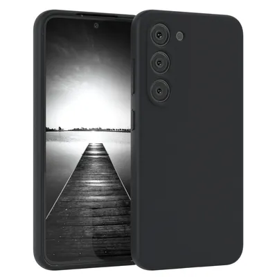Produktbild von EAZY CASE Silikonhülle für Samsung Galaxy S23 Silikon Backcover Schutz in Schwarz