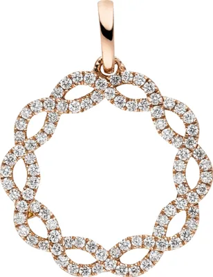 Produktbild von JOBO Anhänger 585 Gold Rotgold 90 Diamanten Brillanten 0,41ct.