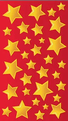 Produktbild von Premium Sticker Sterne gold