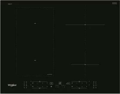 Produktbild von Whirlpool WL B4265 BF/IXL, Schwarz, Integriert, 65 cm, Zonen-Induktionskochfeld, Glaskeramik, 4 Zone(n)