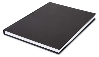 Skizzenbuch A4, 96 Blatt, 110 g/m², schwarzer Einband