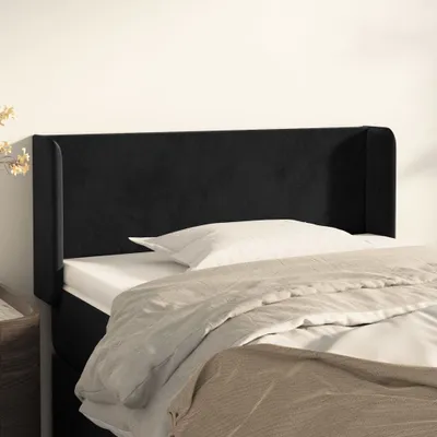 Produktbild von CLORIS Kopfteil mit Ohren Schwarz 103x16x78/88 cm Samt 2024