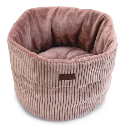 Image de Conçu par Lotte Katze Panier côtelé rose 50 x 35 cm