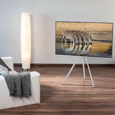 Produktbild von Famanu TV-Ständer höhenverstellbar - Weiß