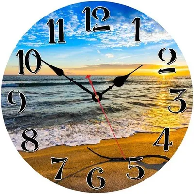 Image de Horloge murale moderne de 20 cm pour la salle de bains et la cuisine, silencieuse
