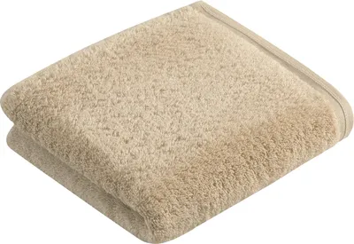 Produktbild von VOSSEN Vegan Life, Sand, Einfarbig, Baumwolle, 50 x 100 cm, Maschinenwäsche