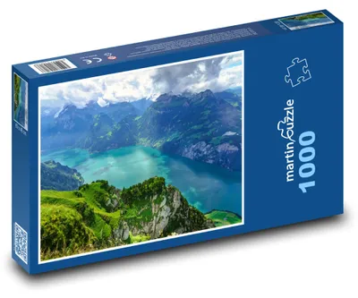 Zdjęcie produktu dla Puzzle 1000 Alpy i Jezioro - martinpuzzle