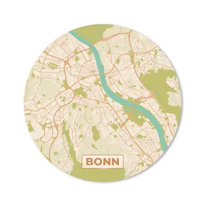 Produktbild von MuchoWow® Mauspad Mousepad Jahrgang - Bonn - Stadtplan - Karte 40x40 cm - Mousepads - Maus Mat - Pad - Mausunterlage - Schreibtisch Accessoires