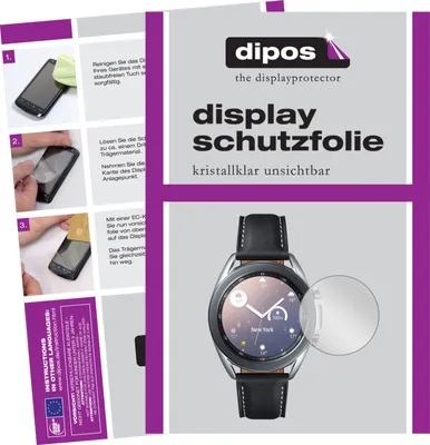Produktbild von 6x Schutzfolie für Samsung Galaxy Watch 3 (41mm) klar Displayschutzfolie Folie Display Schutz dipos
