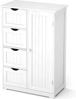 Productafbeelding van Famanu dressoir met 4 lades en 1 vak – wit