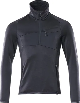 Produktbild von Mascot ACCELERATE Fleecepullover mit kurzem Reißverschluss, moderne Passform 18003 Gr. XL schwarzblau