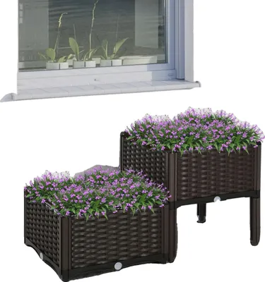 Obrázek produktu pro Čtvercové květináče 40x40 cm, odolné proti povětrnostním vlivům