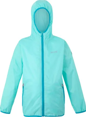 Produktbild von Regatta Great Outdoors Kinder Regenjacke Lever II RG1885 (164 (14-15 Jahre)) (Aruba Blau/Pfauenblau)