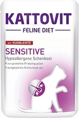Produktbild von Kattovit Sensi. Huhn+Ente 85gP