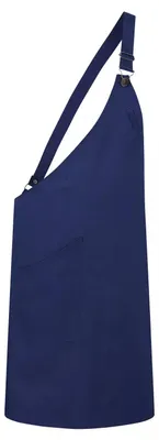 Obrázek produktu pro Karlowsky – „Classic“ asymetrická zástěra s náprsenkou pro muže/ženy, unisex, kapsa LT5878 (90 cm x 70 cm) (námořnická modrá)