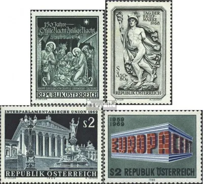 Produktbild von Briefmarken Österreich 1968 Mi 1276,1277,1290,1291 (kompl.Ausg.) postfrisch Sondermarken