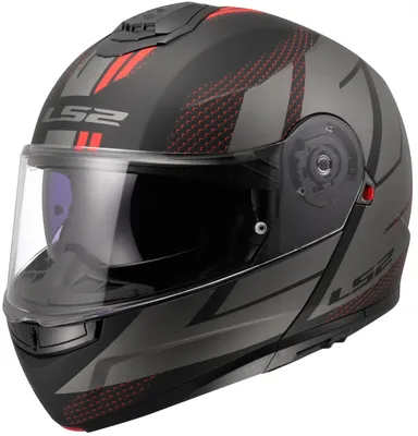 Produktbild von Modular Helm LS2 FF908 STROBE II Code Mattschwarzgrau größe L