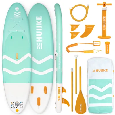 Produktbild von Stand Up Paddling Board Hochwertigem Zubehör - HUIIKE | Sup Board Aufblasbar Grün, Stand Up Paddle Board