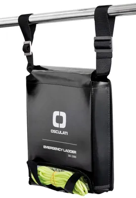 Image de Échelle de secours à 11 échelons, noire - Osculati 49.522.31