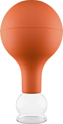 Produktbild von Pulox Schröpfglas aus Echtglas inkl. Saugball - 2,5 cm in Braun