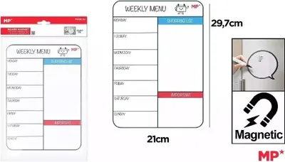 Image de Agenda hebdomadaire magnétique A4