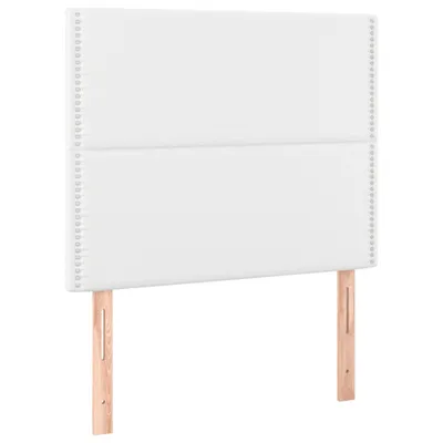 Produktbild von Kopfteil Weiß 100x5x118/128 cm Kunstleder