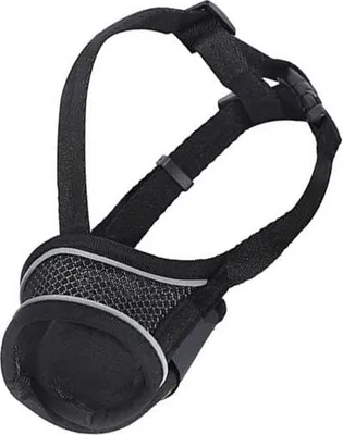 Immagine prodotto di INF Museruola Riflettente per Cani: Nylon Traspirante con Cinturino Regolabile M
