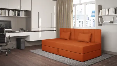 Obrázek produktu pro Válenda s úložným prostorem 90x200 ALAMO 1 - oranžová
