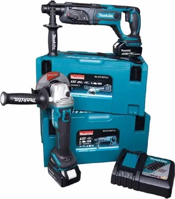 Produktbild von Makita DLX2153TJ1 Akkupack DGA504Z + DHR241Z