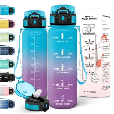 Productafbeelding van Drinkfles 1 liter, lekvrij, BPA-vrij, merk Motswedi, geschikt voor sport, waterfles