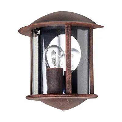 Produktbild von Lindby Außenwandleuchte Maelis, rostbraun, Metall, 27cm, E27