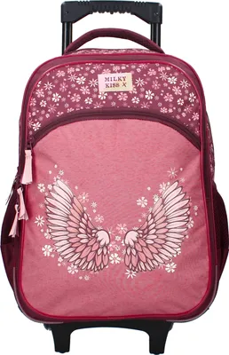 Immagine prodotto di Lo zaino Vadobag Milky Kiss Wild Bliss può anche essere utilizzato come trolley Viola Taglia unica