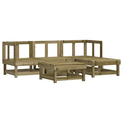 Produktbild von 5-tlg. Garten-Lounge-Set Kiefernholz Imprägniert