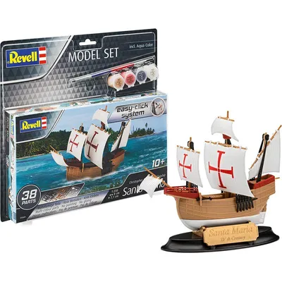 Produktbild von Revell REV-65660 Model Set Santa Maria, 1:350 Modellbausatz + Zubehör, farbig, 1/350