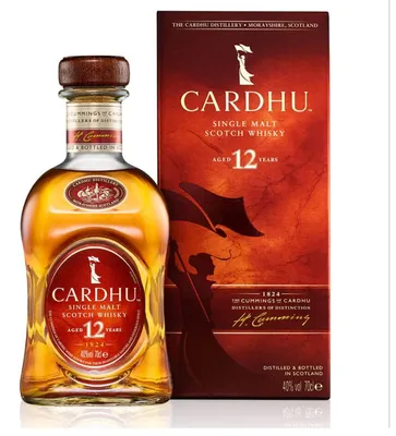 Obrázek produktu pro Cardhu 12 Years Single Malt Scotch Whisky v dárkovém balení | 40 % obj. | 0,7 l