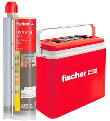 Produktbild von fischer Hochleistungsmörtel FIS V Plus 360 S+ Kühlbox grau 8 Kartuschen mit je
