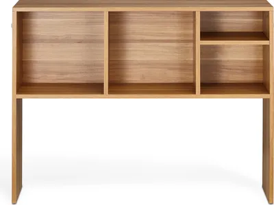 Immagine prodotto di SucceBuy Libreria da scrivania in legno a 1 livello, organizer per l'ufficio e la casa