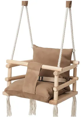 Obrázok produktu pre Detská drevená hojdačka Elegance 3v1 34x34cm Hnedá