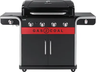 Produktbild von Char-Broil Gas2Coal 2.0 4B, Grill, Holzkohle + Erdgas, 15200 W, MADE2MATCH, Wagen, Feuerrost