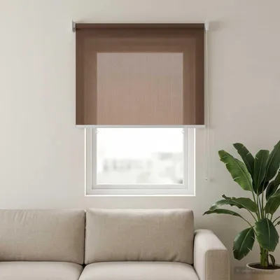 Immagine prodotto di Tende da esterno avvolgibili, oscuranti al 90%, colore taupe, dimensioni 100 x 140 cm