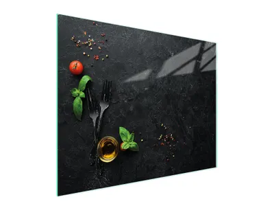 Image de Planche à découper en verre 52x40 ardoise