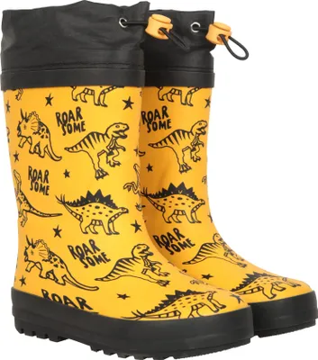 Produktbild von Mountain Warehouse - Kinder Gummistiefel "II", Dinosaurier MW2218 (24 EU) (Gelb)