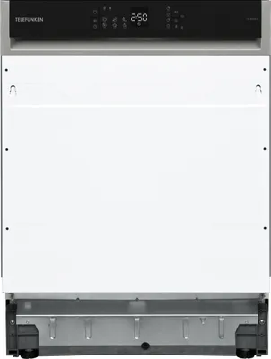 The front view of a Telefunken dishwasher.