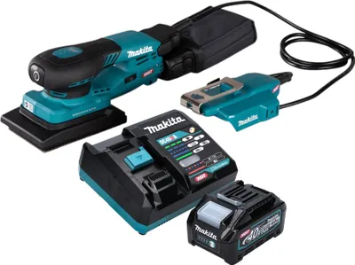 Obrázek produktu pro Makita BO 005 CGM101 Akumulátorová orbitální bruska 40 V max. 80 x 130 mm 3,0 mm zdvihu Bezkartáčová + 1x akumulátor 4,0 Ah + nabíječka